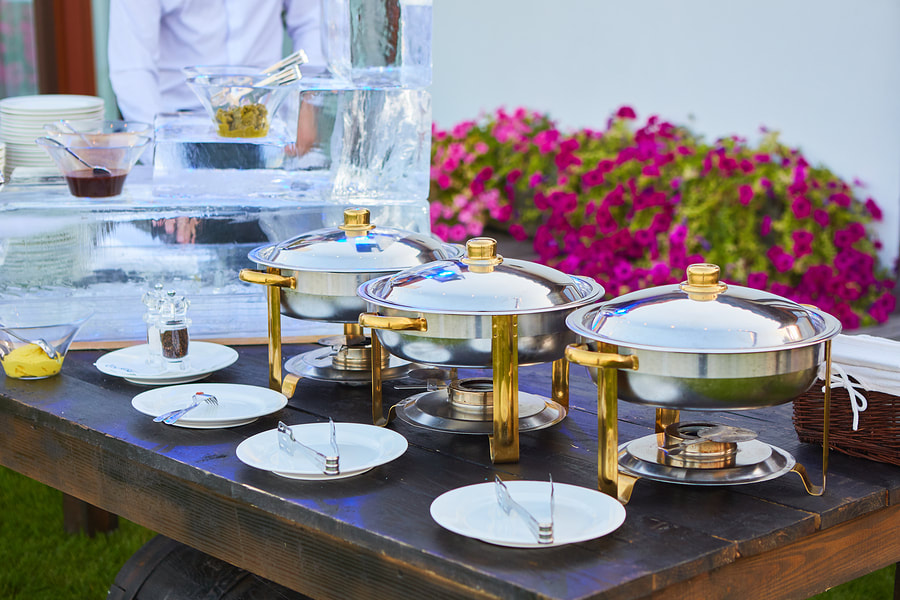 Corporate catering buffet in San Diego