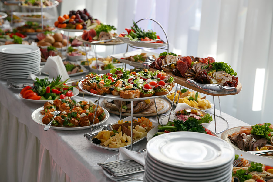 Event catering spread in San Diego
