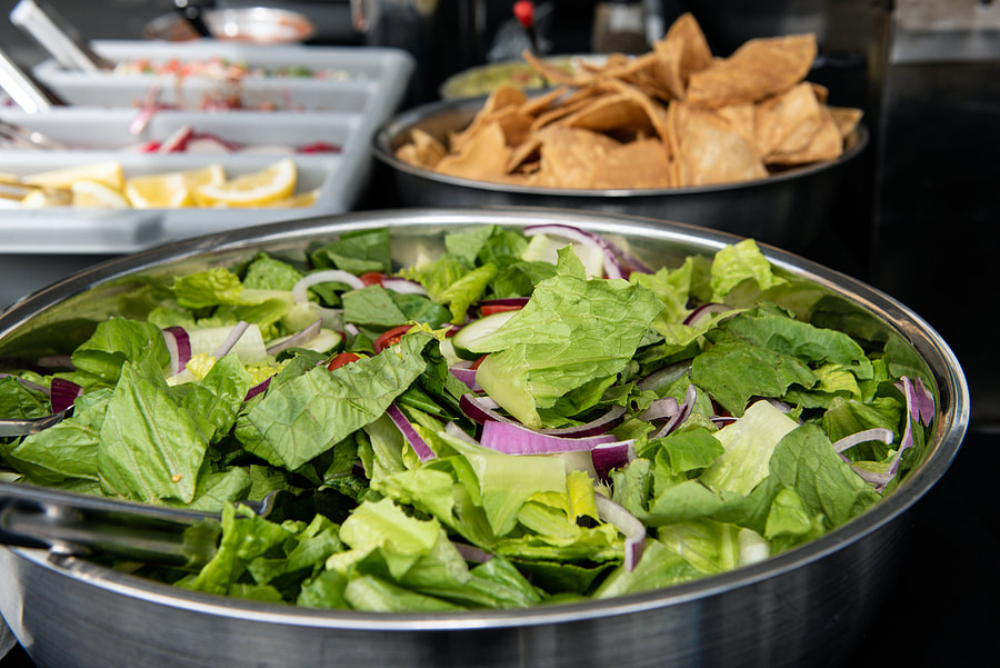 Mexican catering taco spread in San Diego
